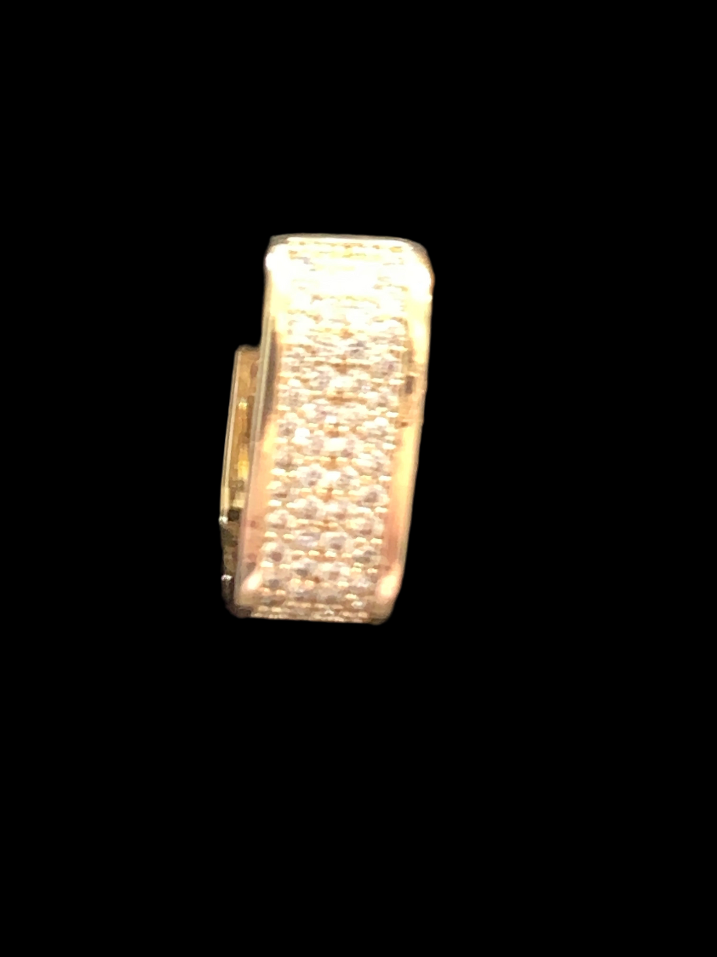 Earrings Small Studs with Crystal Beads all around it Gold Plated 14k