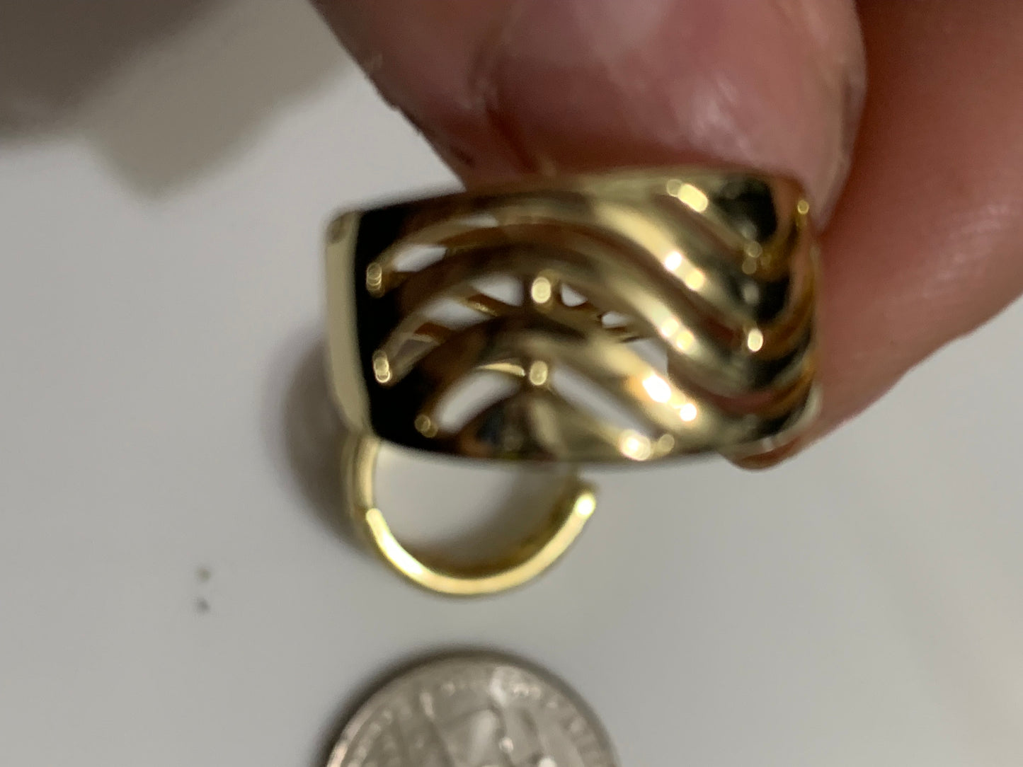 Earrings Gold Plated Small Hoop