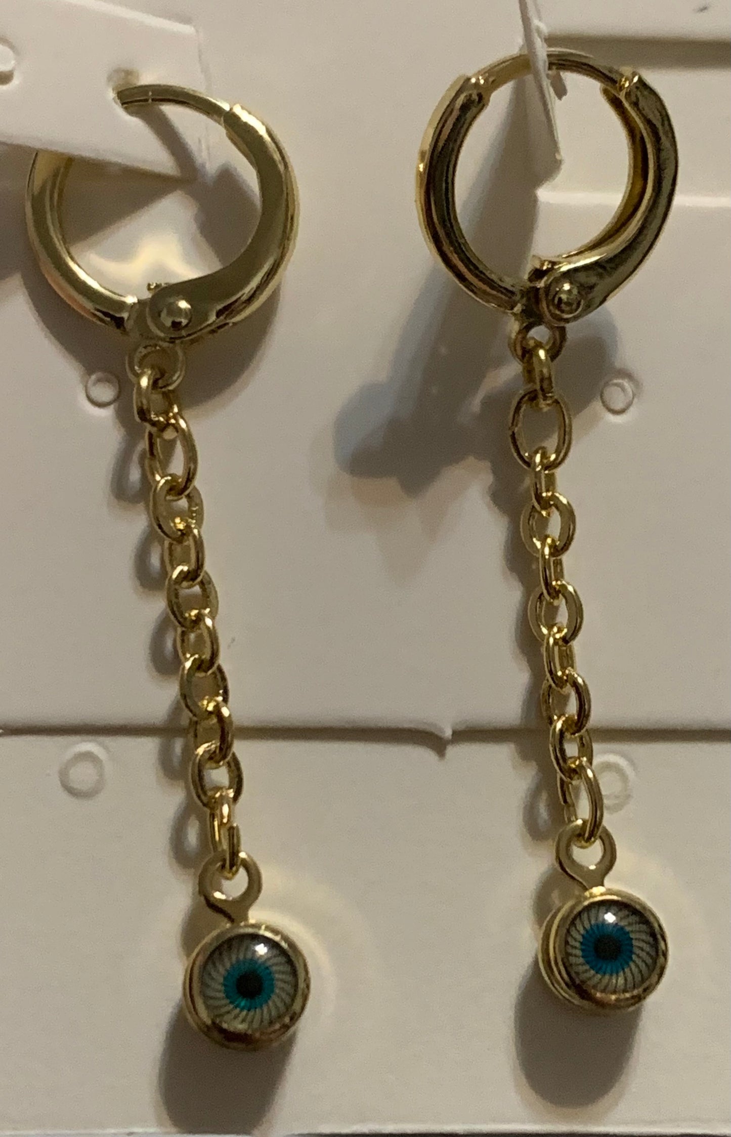 Earrings Hanging Eye Gold Plated 14k High Quality