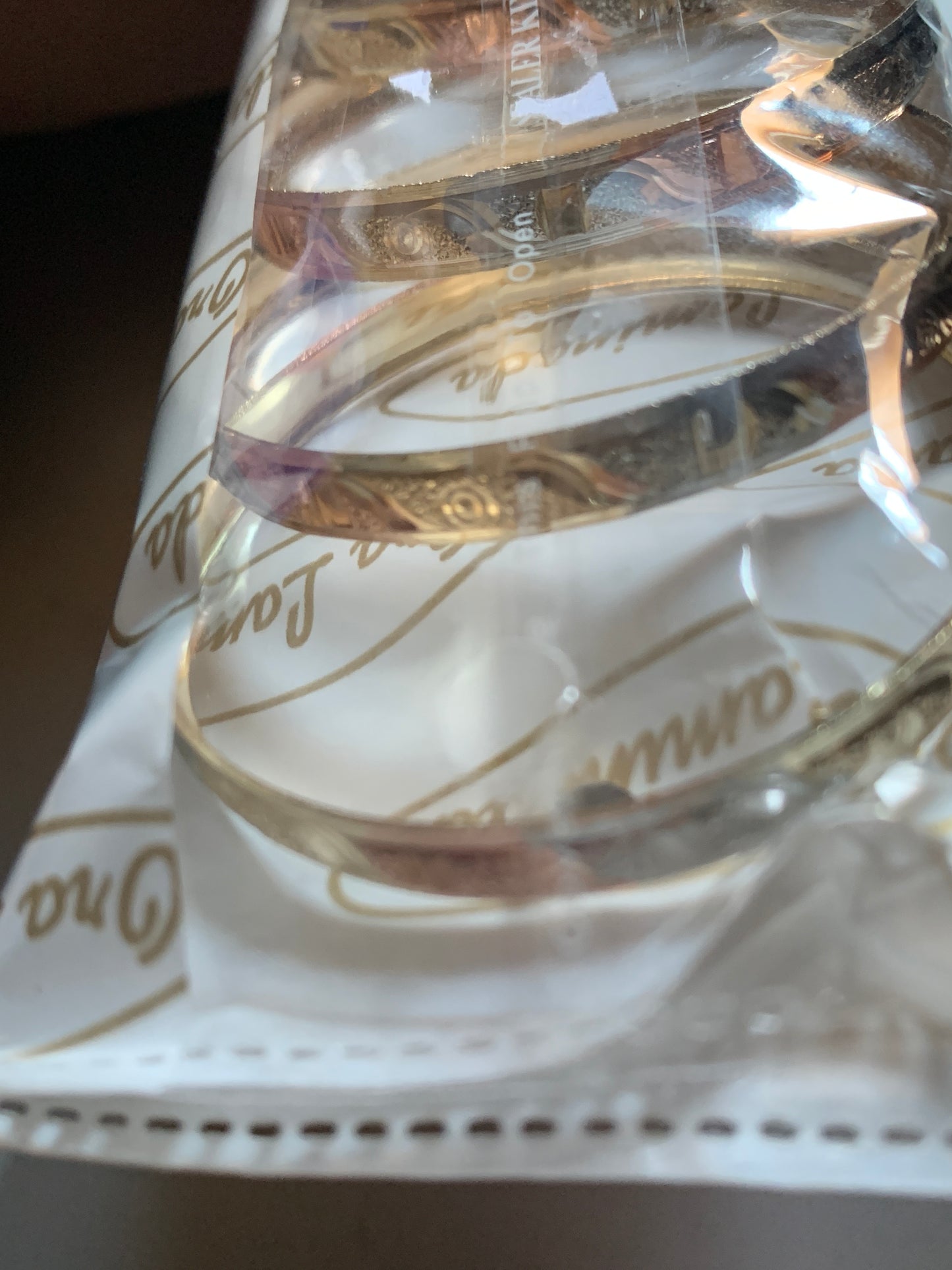 Bracelets Gold Plated Little Girl Semenario 3”