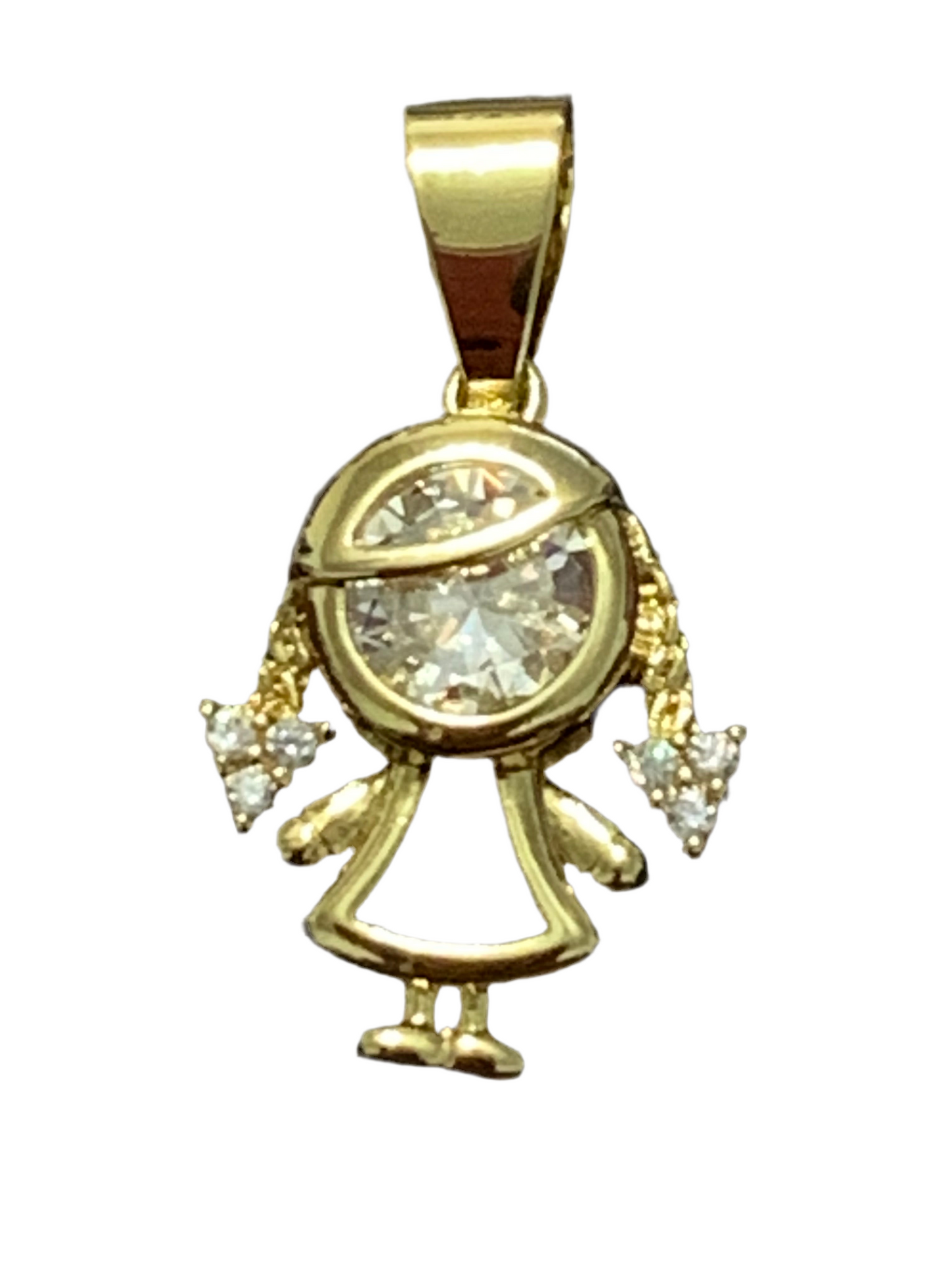 Girl Gold Plated 14k Charm