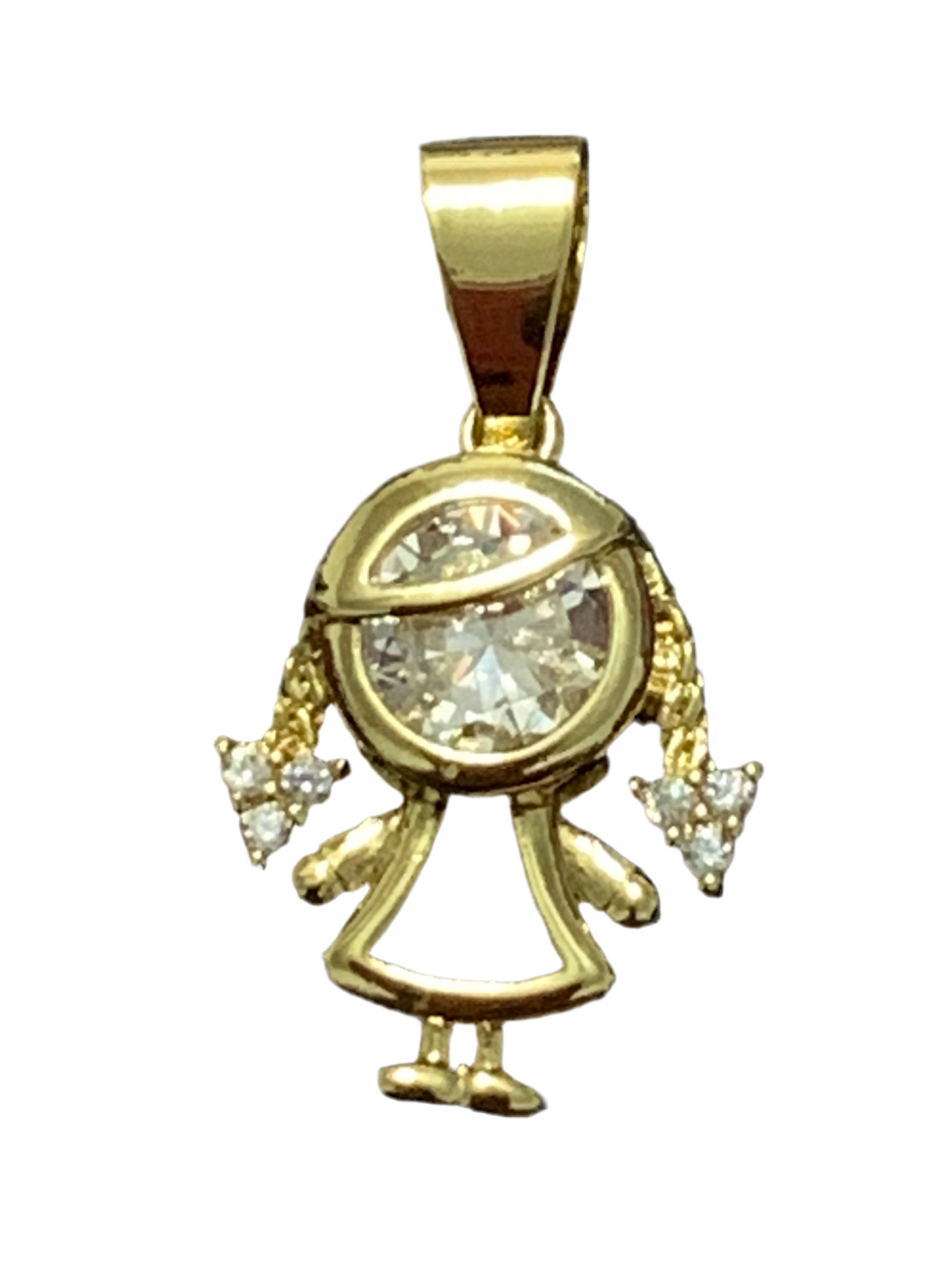 Girl Gold Plated 14k Charm