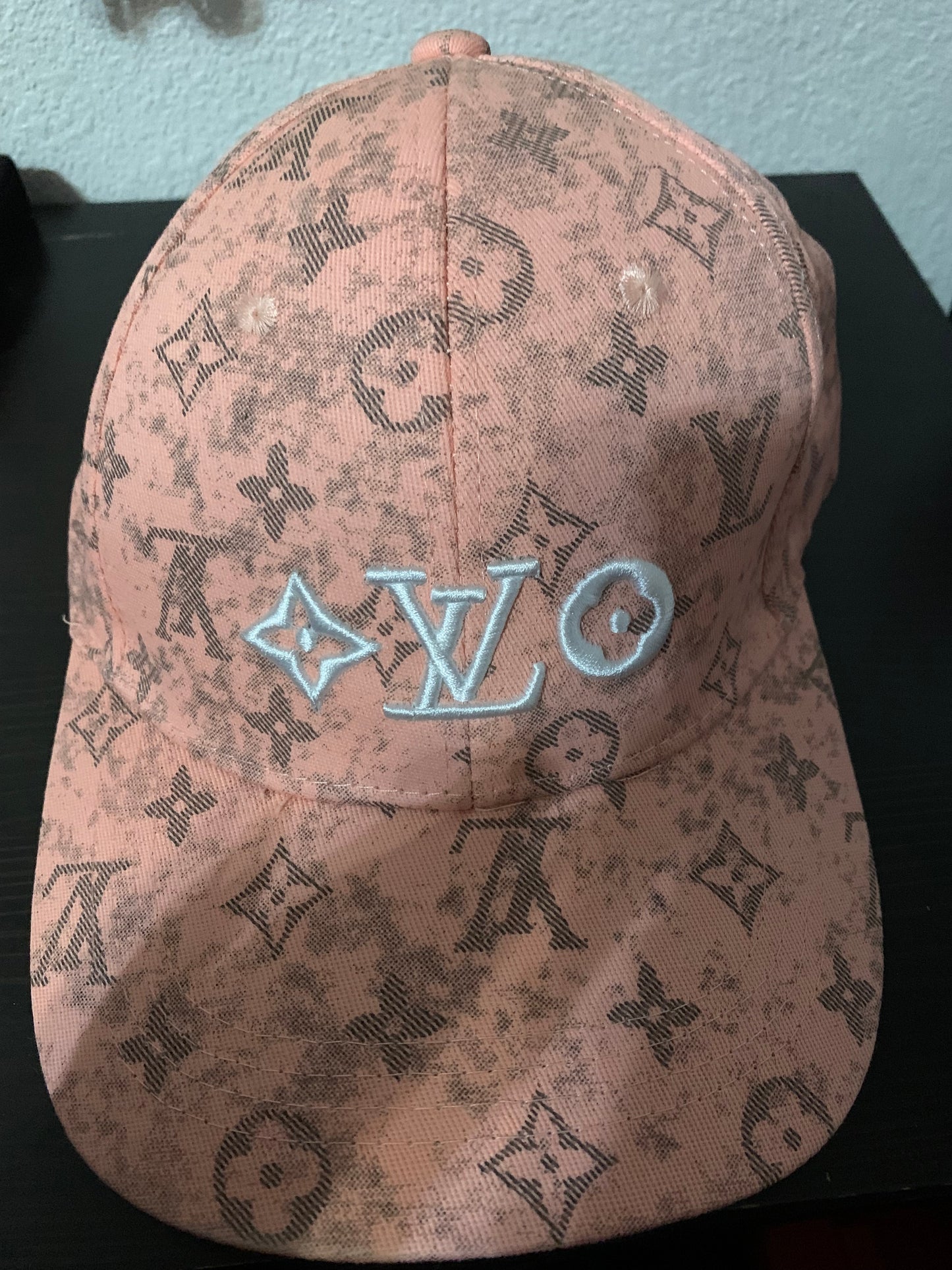 Pink with brown Baseball Cap