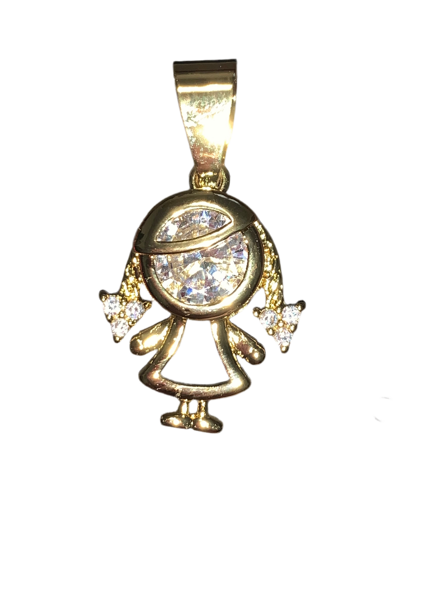 Girl Gold Plated 14k Charm