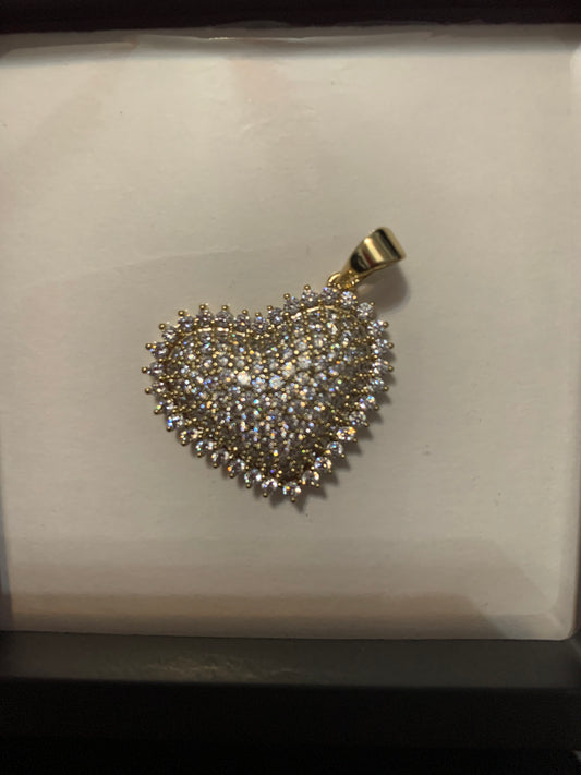 Heart Gold Plated 14k Pendant