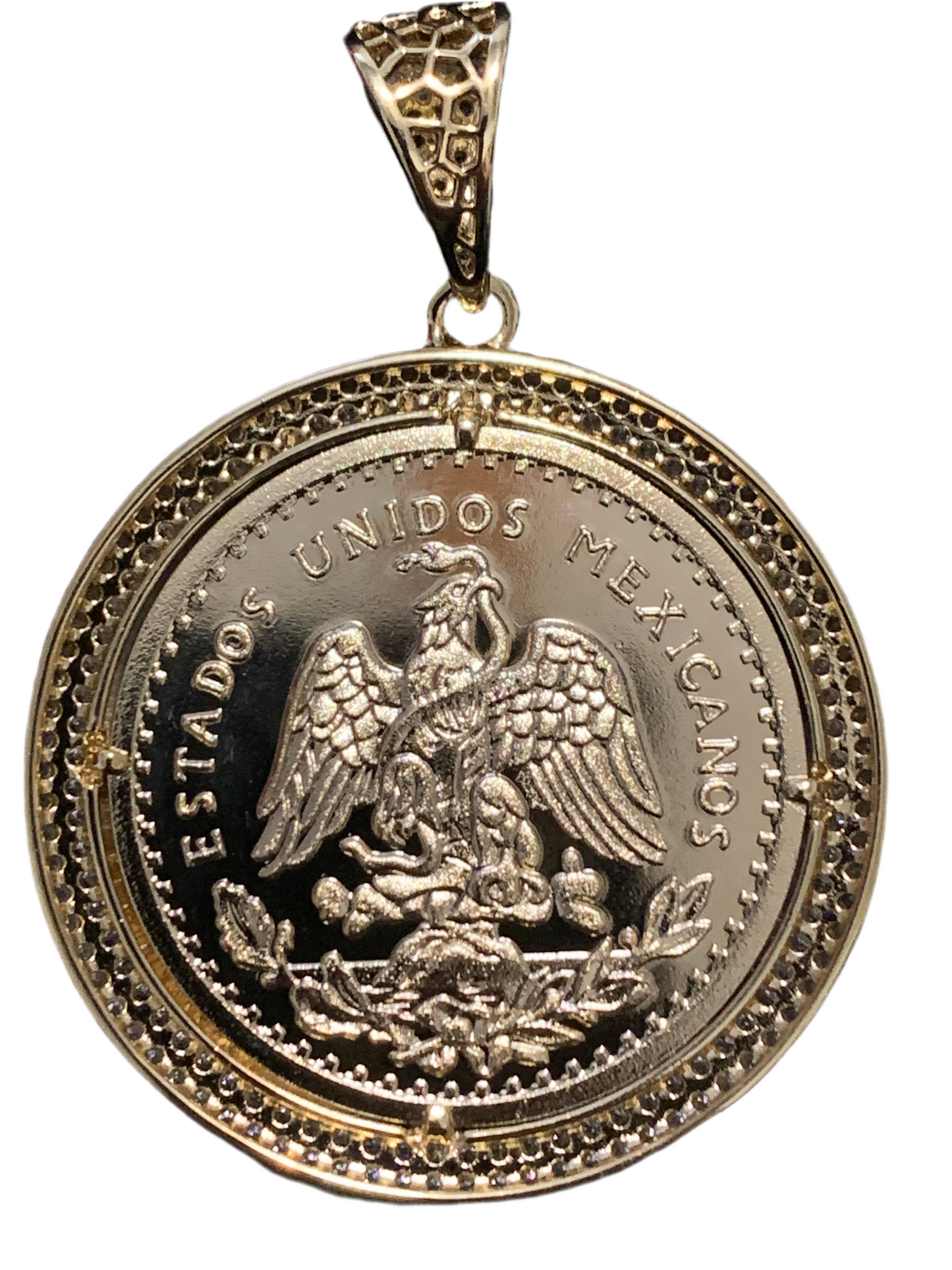 Sentenario Pendent Gold Plated with Crystal Beads
